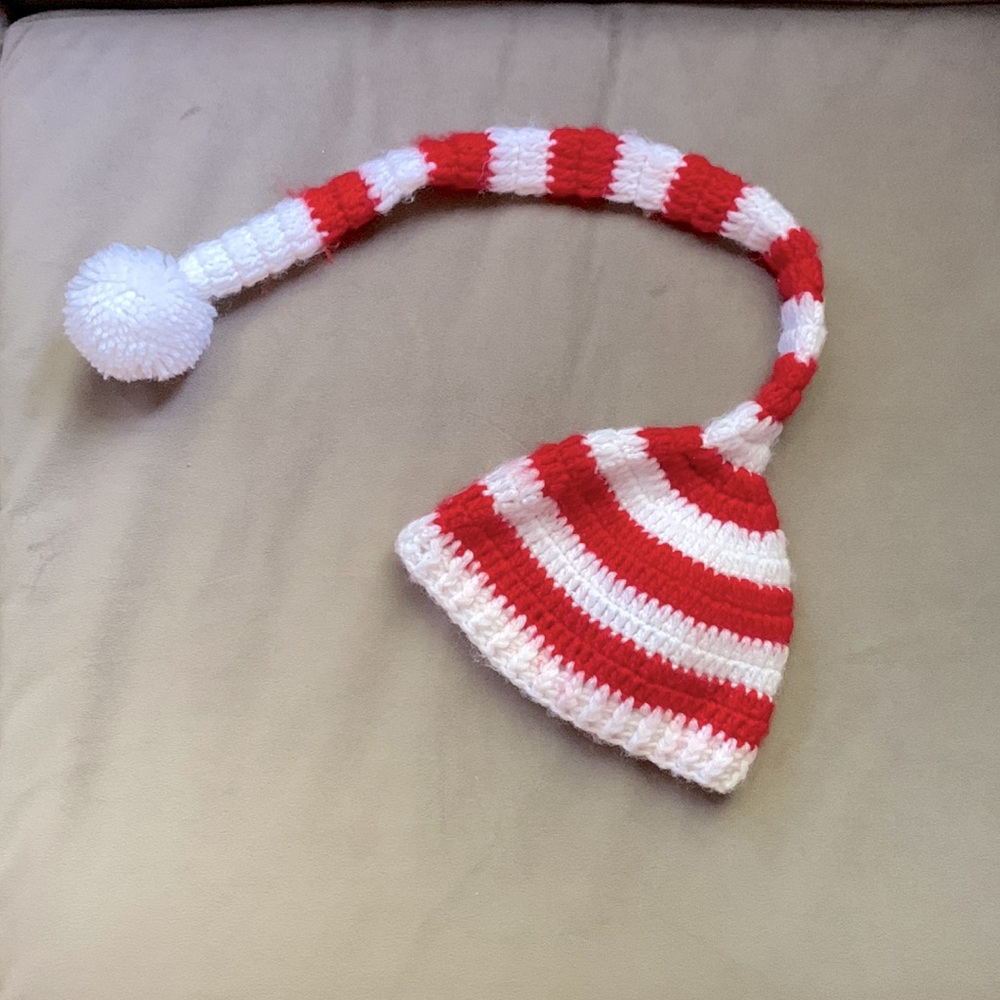 3/$25 Baby Knitted Santa Hat Christmas Elf 6-18 months
